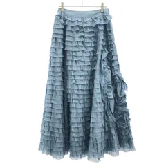 MYLAN マイラン 24SS Frilled Skirt フリルスカート MY24SS-SK011 ブルー Fのサムネイル