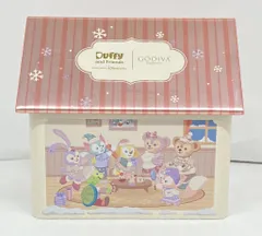 香港ディズニーランド お菓子缶(家型) Duffy and Friends GODIVA ※缶のみ