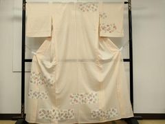 汕頭刺繍 訪問着 唐花 正絹 ガード加工済 HKT083 - メルカリ