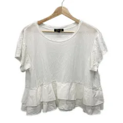 Drawer(ドゥロワー) 半袖カットソー サイズ1 S レディース - 白 クルーネック