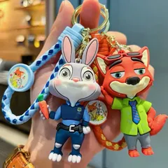 2個セット Disney ズートピア ニックワイルド&ジュディホップス キーホルダー ストラップ