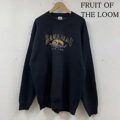 フルーツオブザルーム 長袖 カレッジ スウェット クルーネック トレーナー ロゴ プリント USA製 メンズ XXL ISItems【USED】【古着】【中古】50149138のサムネイル