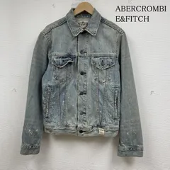 アバクロンビーアンドフィッチ デニム トラッカ― ジャケット ブルゾン Gジャン ダメージ ウォッシュ加工 メンズ S ISItems【USED】【古着】【中古】50149147
