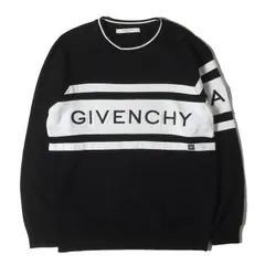 GIVENCHY ジバンシィ スウェット ブラック 黒 サイズ:XS | ブランドロゴ刺繍 ツートーン ラグラン スウェットシャツ | トップス トレーナー プルオーバー 【メンズ】【中古】のサムネイル