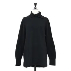 Theory セオリー ニット ブラック 黒 サイズ:S | シームレスニット プルオーバー | OLIBIA MOVING RIB | 長袖 チュニック丈 タートルネック スリット | 日本製 | トップス セーター【レディース】【中古】【K4666】 Theory セオリー ニット ブラック 黒 サイズ:S | シームレスニット