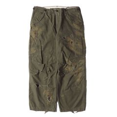 【新品】anachronorm アナクロノーム パンツ オリーブ サイズ:03(W36) | 25SS ダメージリペア加工 M-51 ミリタリー カーゴパンツ (AN337 M-51 DAMAGED FIELD CARGO PANTS)【メンズ】