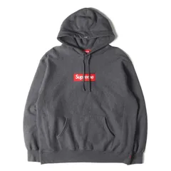 Supreme シュプリーム パーカー チャコール サイズ:L | 21AW ボックスロゴ スウェットパーカー (Box Logo Hooded Sweatshirt) | トップス フーディー プルオーバー【メンズ】【中古】