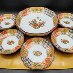 橘吉宝づくし中華食器セット 八角形大皿1　中皿5小皿5枚レンゲ5個丼ぶり5個 橘吉宝づくし中華食器セット 八角形大皿1 中皿5小皿5枚レンゲ5個丼ぶり