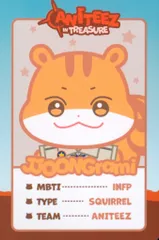 ATEEZ ランダムトレーディングカード HONGJOONG ANITEEZ IN TREASURE イラスト