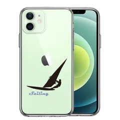 iPhone12mini ケース クリア セーリング スマホケース 側面ソフト 背面ハード ハイブリッド 