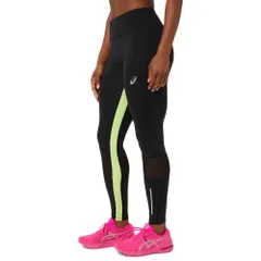 [アシックス] ランニングウェア LITE-SHOWロングタイツ 2012C364 レディース [001(パフォーマンスブラック×ライムグリーン)] [XS]