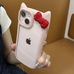 iphone 14Promax 用 ケース 猫耳リボン 立体 クリア 韓国 かわいい いphoneケース 人気スマホケース ネコ おしゃれ ランキング 推し活ぴったり シンプル 透明 ソフト アイフォンケース TPU 携帯カバー