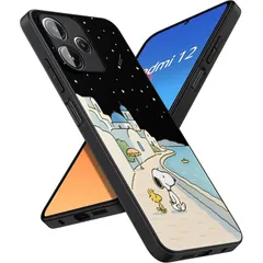 Redmi 12 5G 用 ケース スヌーピー スマホケース TPU素材 耐衝撃 落下防止 防塵 おしゃれ かわいい 漫画のキャラクター (Redmi 12 5G 用)