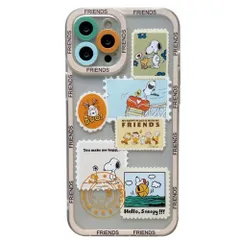 スヌーピー iphone14 用 ケース かわいい スマホケース アイフォン14 用 カバー 6.1インチ スマホケース TPU クリアケース バンパー 薄型 超軽量 レンズ保護 ワイヤレス充電対応 iPhone14用 透明