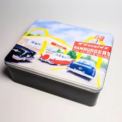 ☆VINTAGE 1997☆【 McDonald's / マクドナルド 】SPECIAL LIMITED McDonald's 1号店デザイン BIGティン缶 〚アメリカン雑貨 アメトイ〛