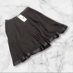 タグ付き❤【ナラカミーチェ】（0）プリーツスカート フレア ミニ丈 ブラック