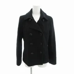 ナチュラルビューティーベーシック NATURAL BEAUTY BASIC ピーコート Pコート ウール ショート丈 S 黒 ブラック /HO□ 0404のサムネイル