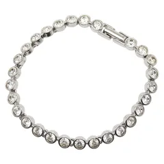 スワロフスキー テニスブレスレット シルバー メタル レディース SWAROVSKI【1-0245448】