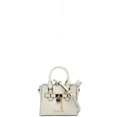 マイケルコース HAMILTON サッチェル ミニ ショルダーバッグ ハンドバッグ 2WAY ホワイト ゴールド レザー レディース Michael Kors【1-0247291】