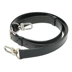 セリーヌ 馬車金具 ベルト サイズ：65 ブラック レザー レディース