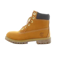 ティンバーランド Timberland イエローブーツ 6インチ プレミアム ウォータープルーフ ブーツ ジュニア 防水 レザー 本革 22.5cm キャメル 12909M ■SH /RI ■OS