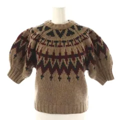 【ちびえり】machatt ノルディック柄ニット 半袖 グレー　エコバッグ ちびえり様専用】machatt ノルディック柄ニット 半袖 グレー エコバッグ