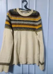 ビーンポール アイボリー パータン ニット