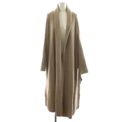 ミューズ ドゥーズィエム クラス MUSE de Deuxieme Classe スムースニットガウンコート ショールカラー ロング丈 ウール アウター ベージュ 19-020-500-4220-3-0 /AN36