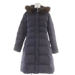 プロポーション ボディドレッシング PROPORTION BODY DRESSING リボンベルト付きロングダウン コート S 紺 ネイビー 121-2252006 /AUのサムネイル