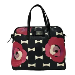 Kate spade(ケイトスペード) ハンドバッグ BLOOM DRIVE PXRU5118 黒×レッド×白 花柄
