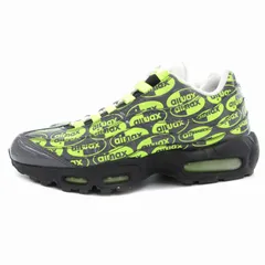 ナイキ NIKE AIR MAX 95 PREMIUM 538416-019 エアマックス 95 プレミアム スニーカー シューズ ローカットロゴ 総柄 27cm グレー 黄 イエロー /AE ■GY18