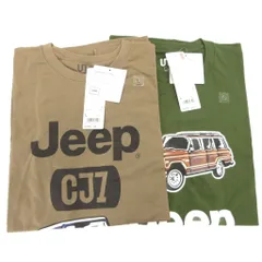 ユニクロ UNIQLO UT タグ付き 19SS The Brends JEEP Tシャツ まとめ 2点セット 半袖 クルーネック L カーキ 緑 グリーン /GV