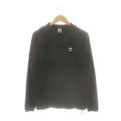 アディダスオリジナルス adidas originals フード ナイロンジャケット ジップアップ M 黒 ブラック /AT ■OS