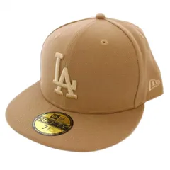 ニューエラ NEW ERA 59FIFTY ロサンゼルス・ドジャース キャップ 帽子 ロゴ 7 3/4 ベージュ /BM