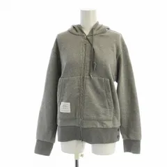 トムブラウン THOM BROWNE パーカー スウェット 長袖 ジップアップ ロゴ フード グレー FJT051A-03377055 ■GY17 /MQのサムネイル
