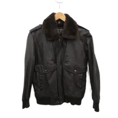 ヴィンテージ フライトジャケット レザージャケット 革ジャン 茶 ブラウン S