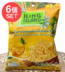 【6個セット】ココナッツチップス - マンゴー味 40g 【KING ISLAND】 / セット ココナッツ ココナッツ