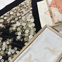 訪問着 松坂屋 正絹 フルセット 刺繍 金彩 - メルカリ