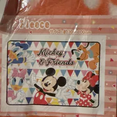 新品未使用 ディズニー ミッキー ミニー フリースブランケット ひざかけ