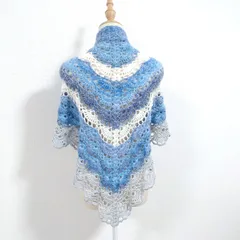 三角ショール ショール ストール 秋冬 バレエショール【セレストブルー】