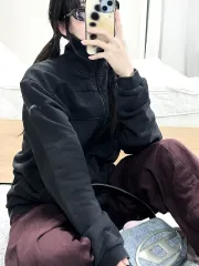 PUMA Ferrari ビックロゴ ブラック コットンジップアップ