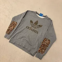 adidas アディダス レオパード ヒョウ柄 ビックロゴ スウェット