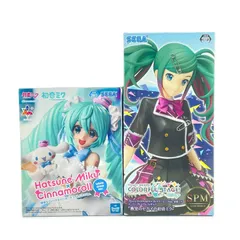 未使用 SEGA ２点 まとめ売り 初音ミク ×シナモロール ホワイトドレスVer. プロジェクトセカイ カラフルステージ！ feat. 初音ミク 教室のセカイの初音ミク フィギュア