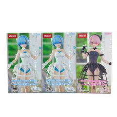 新品】ラウンドワン限定 リゼロ レム・鳥籠ドレス フィギュア 4点