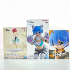미사용 BANDAI SPIRITS 3점 정리 판매 Re:제로부터 시작하는 이세계 생활 렘 램 피규어