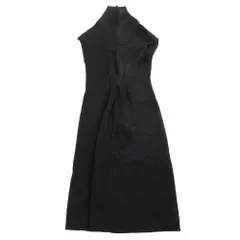 SPECCHIO スペッチオ プリーツ ハイネック ノースリーブ ドレス ワンピース ブラック サイズ40 M 412-523 レディース 【中古】