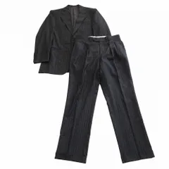 BURBERRY LONDON バーバリーロンドン BBD41-163-08 ストライプ柄 スーツセットアップ ロゴ裏地 グレー サイズA6 L メンズ 【中古】