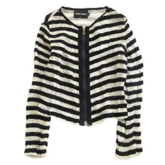 美品【Giorgio Armani ノーカラージャケット 黒白チェック】 2025年最新】Giorgio Armani レディース ノーカラージャケットの人気