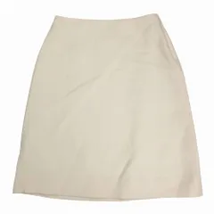 VALENTINO ヴァレンティノ ウール シルク タイトスカート ひざ丈 アイボリー サイズ38 S レディース  【中古】のサムネイル