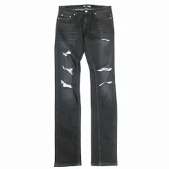 BLKDNM ブラックデニム BMNDJ01 JEANS ダメージ加工 デニムパンツ ジーンズ サイズ29/34 CROOKE BLACK メンズ 【中古】のサムネイル